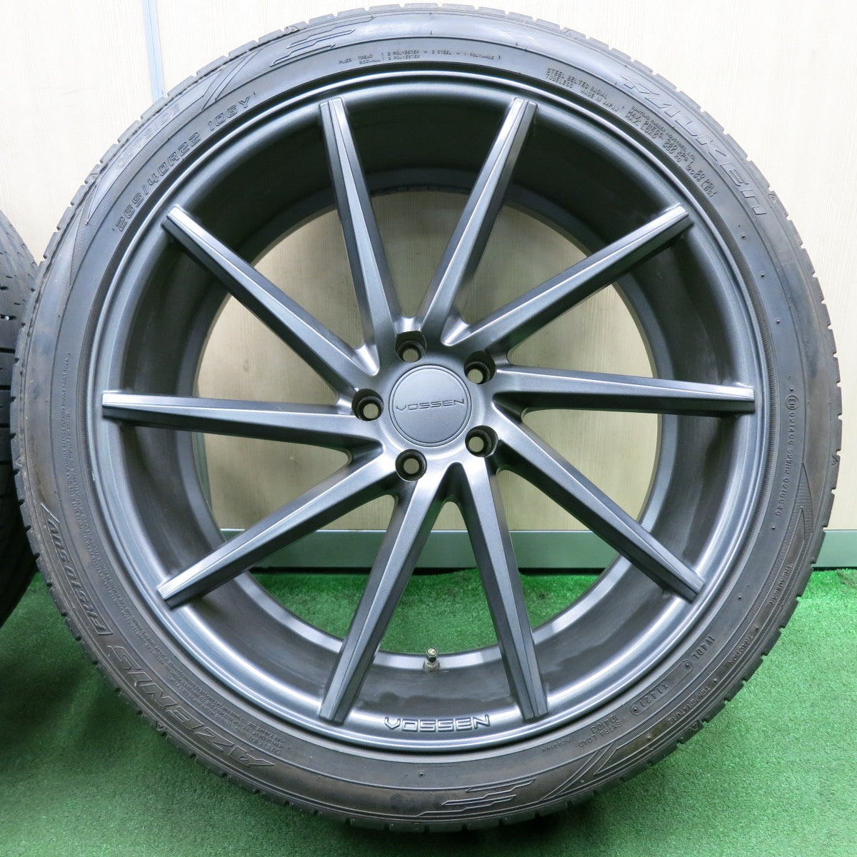 *送料無料* キレイ！21年★VOSSEN CVT-R CVT-L 265/40R22 ファルケン アゼニス FK510 SUV ヴォッセン 22インチ PCD114.3/5H★4061402NJノ