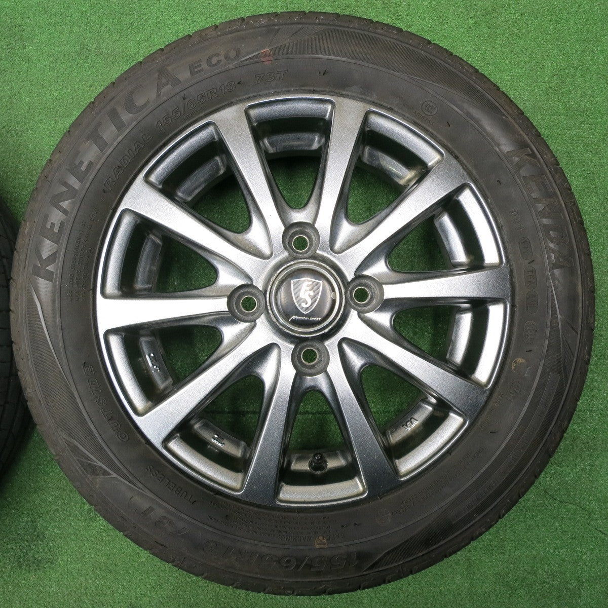 [送料無料] キレイ！24年★155/65R13 ケンダ KENETICA ECO MANARAY SPORT マナレイ スポーツ 13インチ PCD100/4H★4122403NJノ