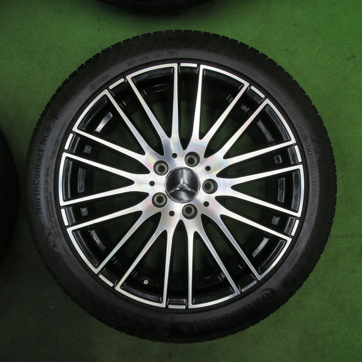 ほぼ未使用！23年！キレイ★ベンツ Cクラス W206 純正 225/45R18 スタッドレス コンチネンタル ノースコンタクト NC6 18インチ PCD112/5H★6022402TTス