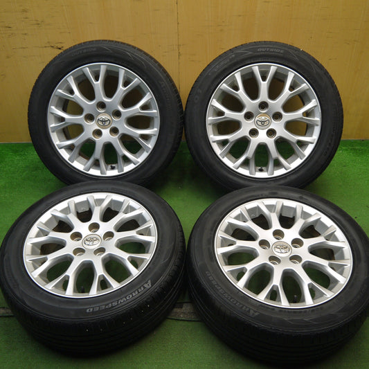 バリ溝！21年！キレイ！9分★トヨタ ブレイド 純正 205/55R16 アロースピード AS-S01 16インチ PCD114.3/5H★5061804Hノ