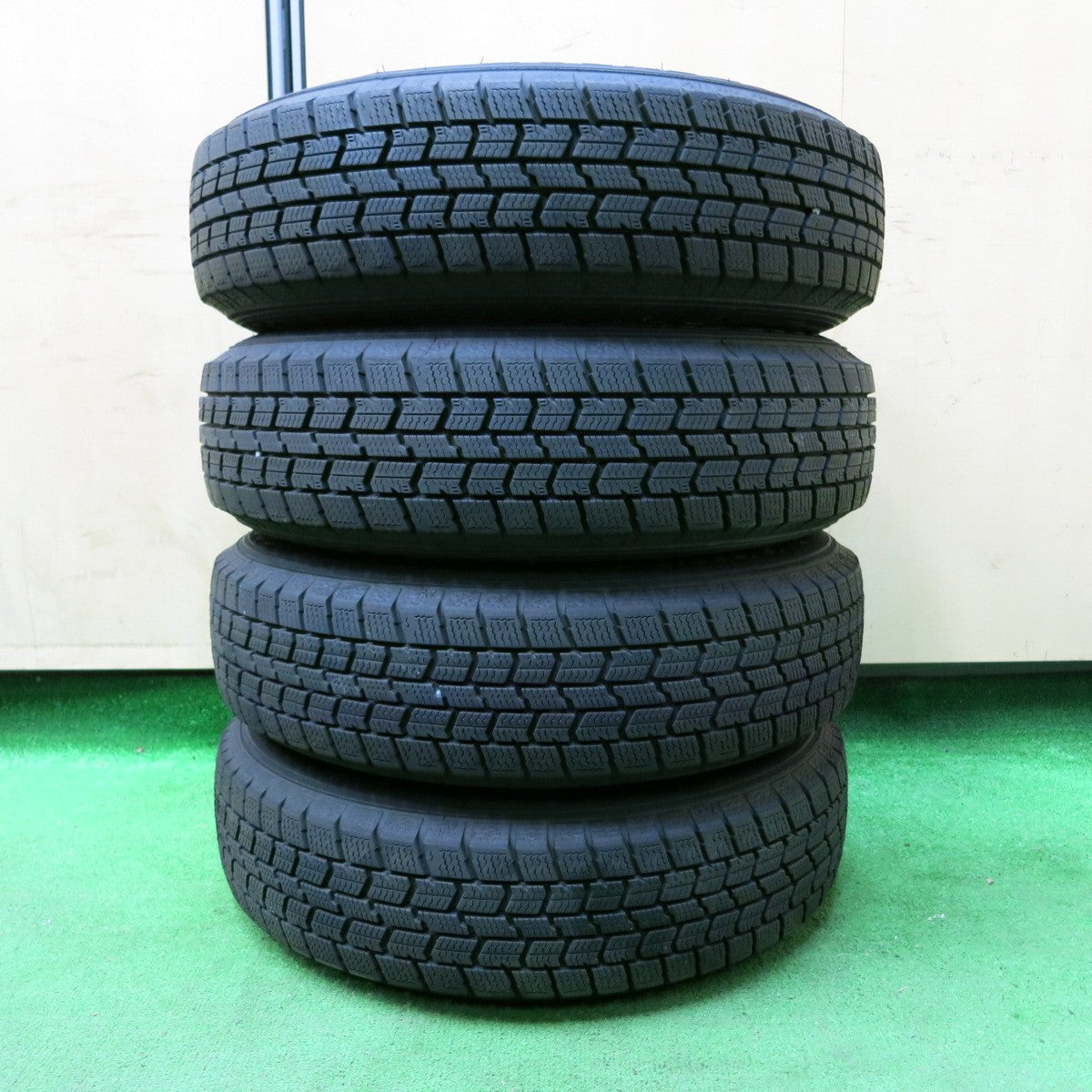 *送料無料* バリ溝！23年！9分★スタッドレス 145/80R13 グッドイヤー アイスナビ7 社外 アルミ 13インチ PCD100/4H★4072503SYス