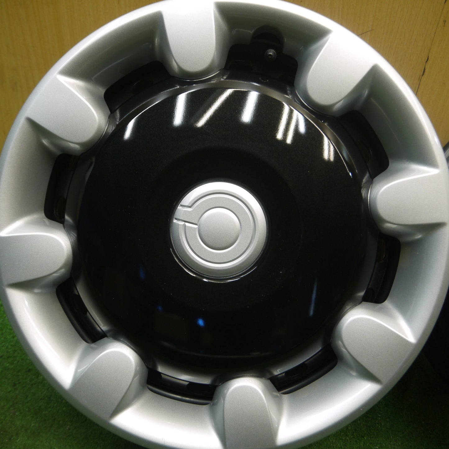 *送料無料* 新車外し★ダイハツ ムーヴ キャンバス 純正 スチール ホイール 14インチ キャップ カバー 14×4.5J PCD100/4H★4041001Hホ