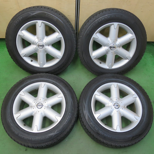バリ溝！キレイ！9.5分★日産 ムラーノ 純正 225/65R18 スタッドレス ダンロップ ウインターマックス SJ8 18インチ PCD114.3/5H★5093005イス