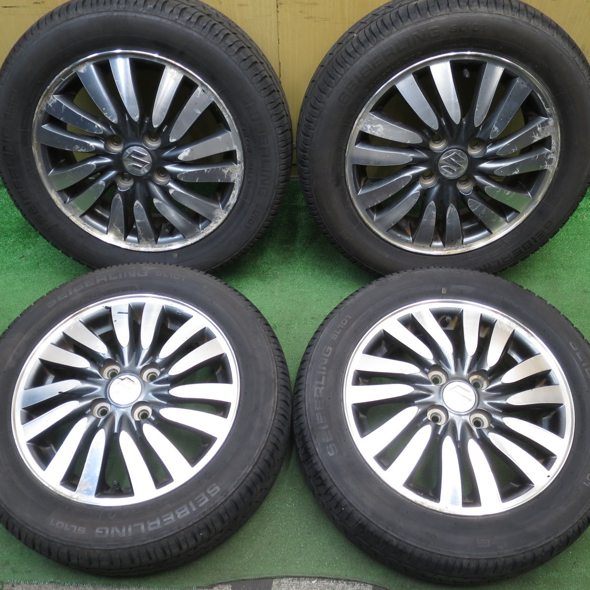 4本価格！24年★スズキ MA15S ソリオ 純正 165/65R14 セイバーリング SL101 14インチ PCD100/4H★5073002NJノ