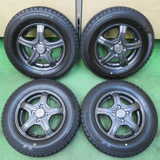 超バリ溝！21年！キレイ！ほぼ10分★スタッドレス 145/80R13 ブリヂストン アイスパートナー2 TOPRUN トップラン 13インチ PCD100/4H★5040710イス