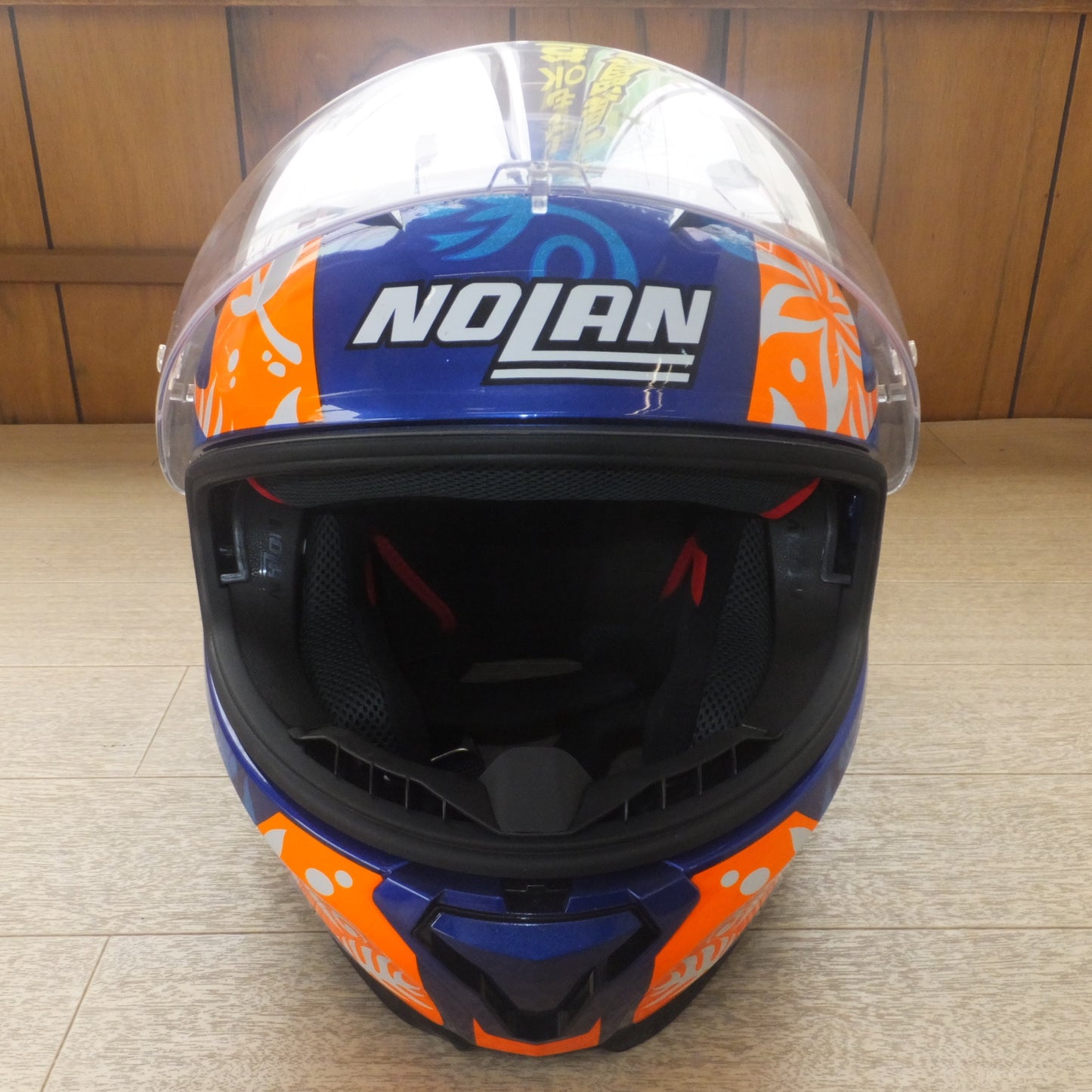 [送料無料] 美品★ノーラン NOLAN ヘルメット N87 ジェミニレプリカ ペトルッチ/62　フルフェイスヘルメット★