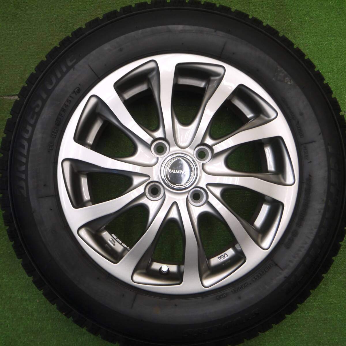 バリ溝！キレイ！9分★スタッドレス 175/70R14 ブリヂストン アイスパートナー BALMINUM バルミナ 14インチ PCD100/4H★5012005Hス