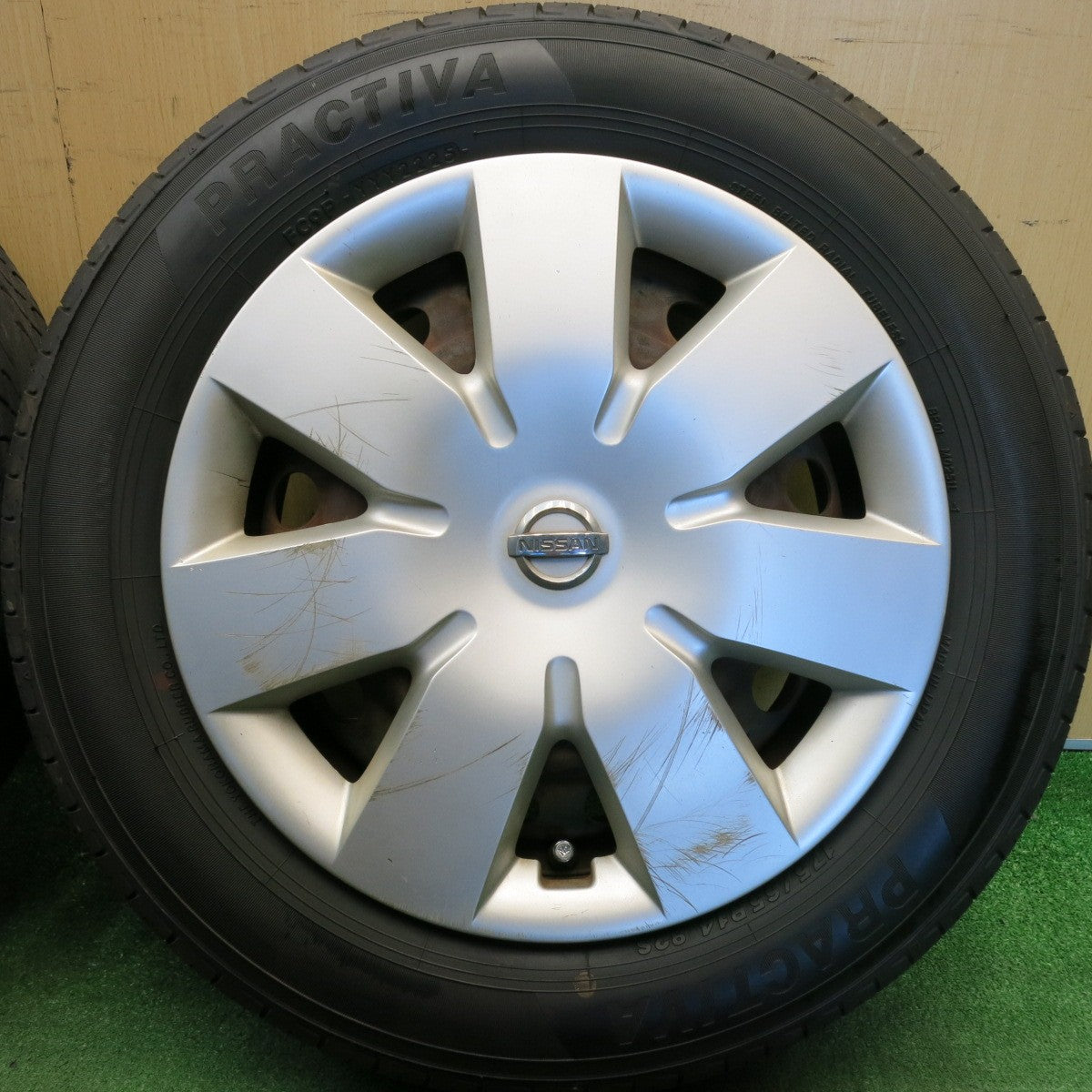 ほぼ未使用！25年★日産 ノート 純正 スチール 175/65R14 プラクティバ ヨコハマ 14インチ PCD100/4H★6051702HAノ