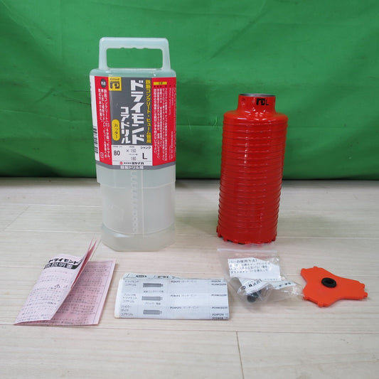 [送料無料] 未使用☆ミヤナガ ドライモンド コアドリル カッター PCD80C 鉄筋 コンクリート ヒューム管 等 80× 150 180 回転 ドリル 乾式 穴あけ☆