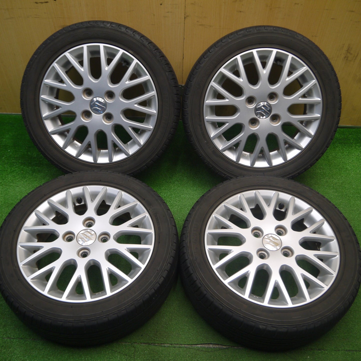 [送料無料] キレイ★スズキ MRワゴン 純正 165/55R14 ヨコハマ エコス ES300 14インチ PCD100/4H★4120205Hノ
