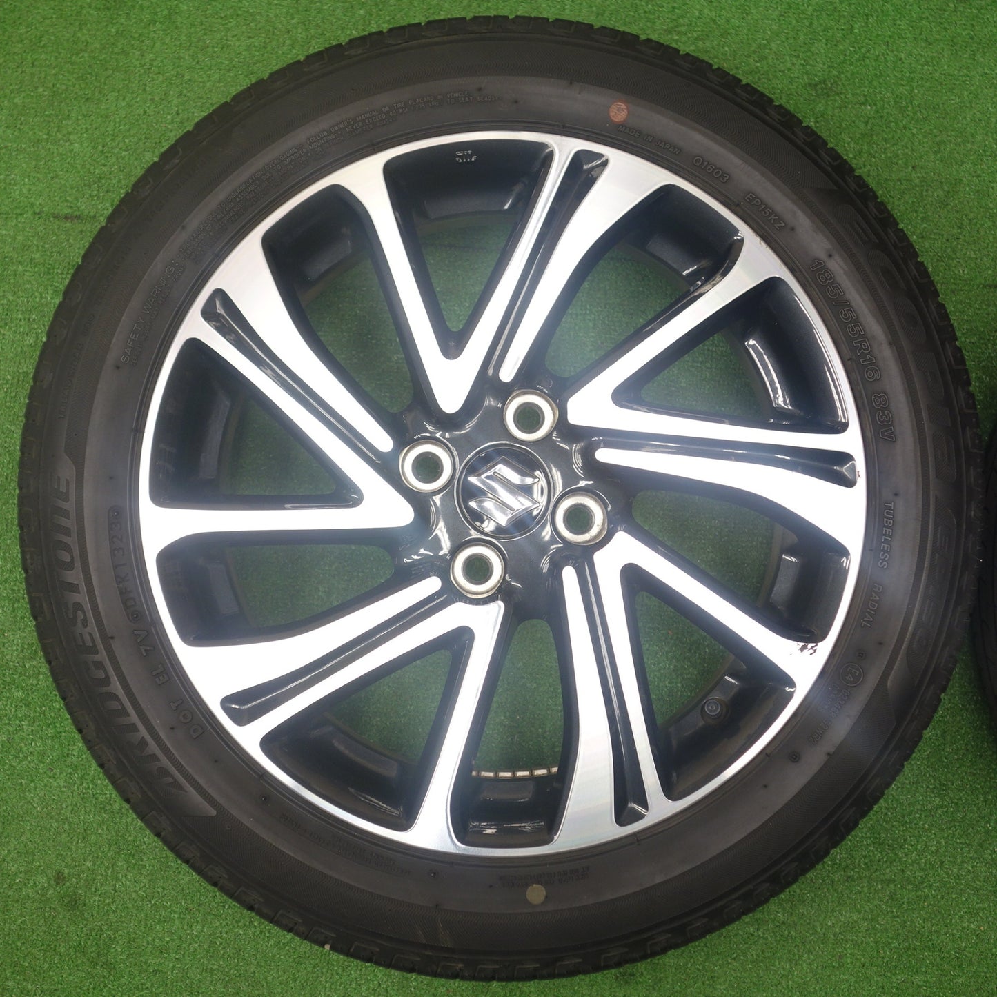 バリ溝！23年！9分★スズキ スイフト RS 純正 185/55R16 ブリヂストン エコピア EP150 16インチ PCD100/4H★6022801KTノ