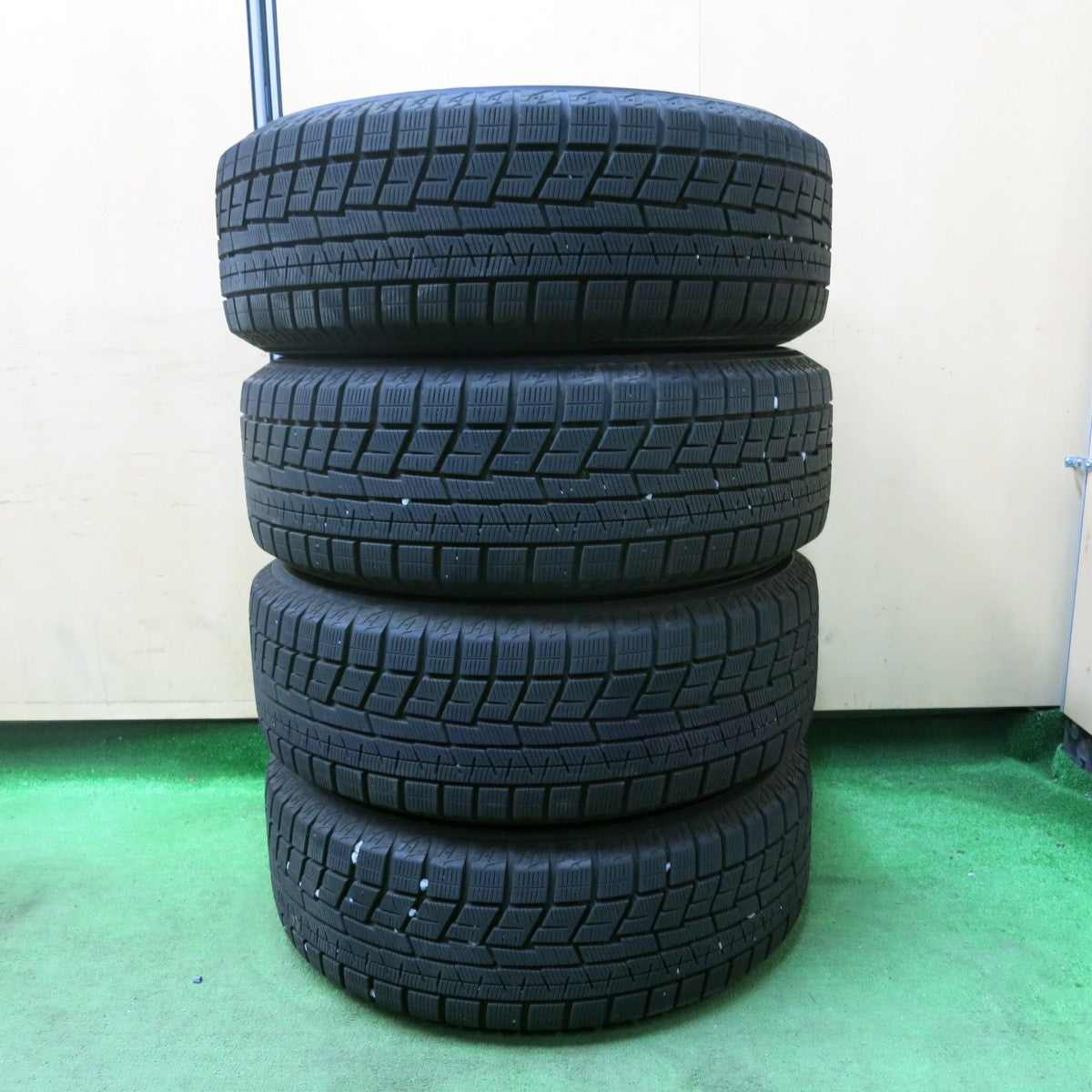 [送料無料] バリ溝！22年！綺麗！9.5分★ホンダ 純正 Modulo オデッセイ ヴェゼル等 215/60R16 スタッドレス ヨコハマ アイスガード iG60 モデューロ PCD114.3/5H★4110810SYス