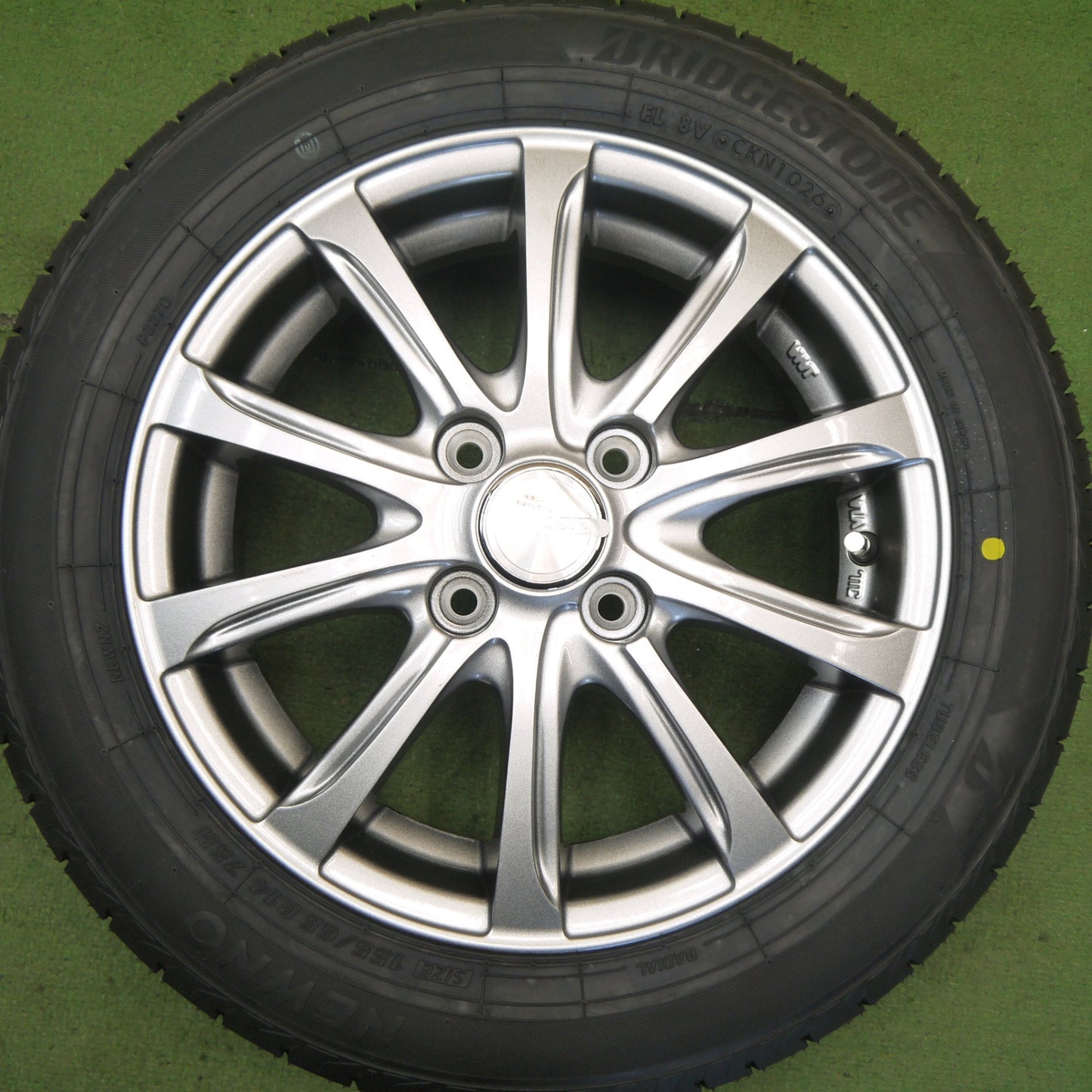 未使用！26年◎155/65R14 ブリヂストン NEWNO WEZEN ニューノ ウェーゼン 14インチ PCD100/4H◎6070501Hノ