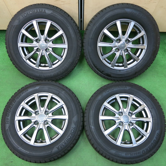 *送料無料* バリ溝！キレイ！9.5分以上★スタッドレス 185/70R14 ヨコハマ アイスガード iG50 プラス GRASS グラス 14インチ PCD100/4H★4052107イス