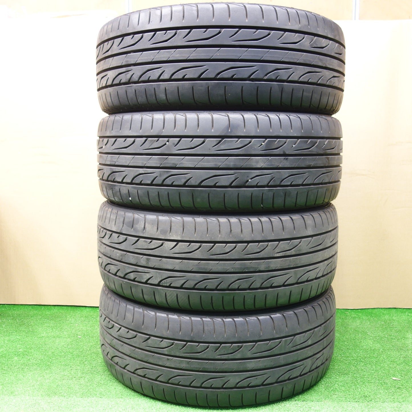 バリ溝！8.5分★トヨタ アルファード ヴェルファイア 等 TRD TF4 225/45R17 ダンロップ LE MANS LM704 17インチ PCD114.3/5H★5112903KTノ