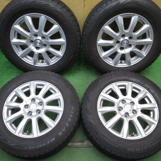 キレイ★プリウス 等 195/65R15 スタッドレス ブリヂストン ブリザック REVO GZ JOKER ジョーカー 15インチ PCD100/5H★5052702NJス