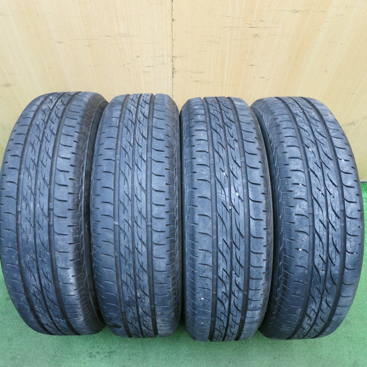 バリ溝！21年！キレイ！9分★スズキ ラパン 純正 155/65R14 ブリヂストン ネクストリー エコピア 14インチ PCD100/4H★5062709AKノ