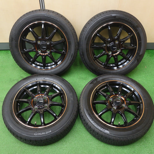 バリ溝！25年！キレイ！9.5分◎155/65R14 ブリヂストン NEWNO G-SPEED ニューノ Gスピード 14インチ PCD100/4H◎6092801KTノ
