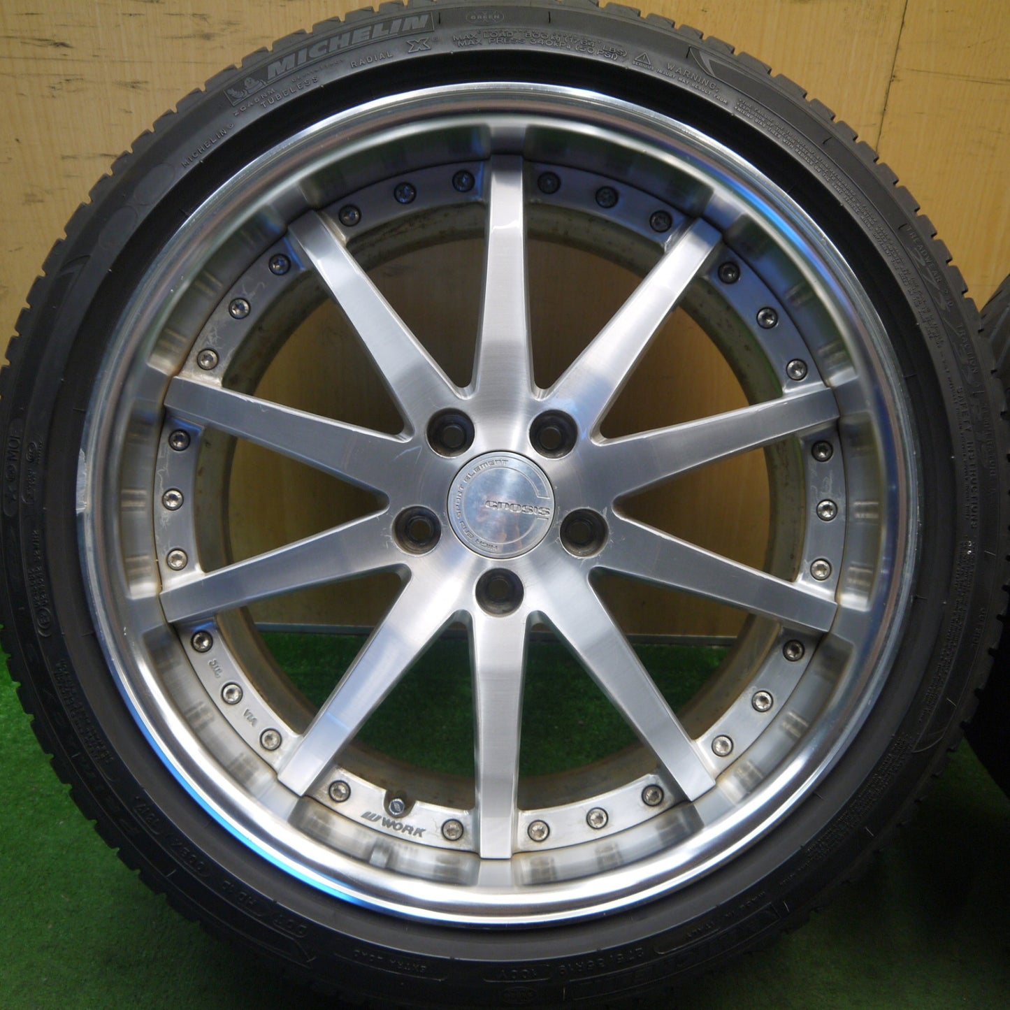 バリ溝！24年！9.5分以上★WORK GNOSIS GS1 225/35R19 275/35R19 ワンリ SPORT macro SA302 ミシュラン プライマシー3 ワーク グノーシス 19インチ PCD114.3/5H★5100704Hノ