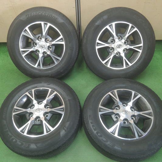 *送料無料* 4本価格！20年★トヨタ 200系 ハイエース 純正 OP 195/80R15 107/105N ブリヂストン エコピア R710 PCD139.7/6H★4071003SYノ