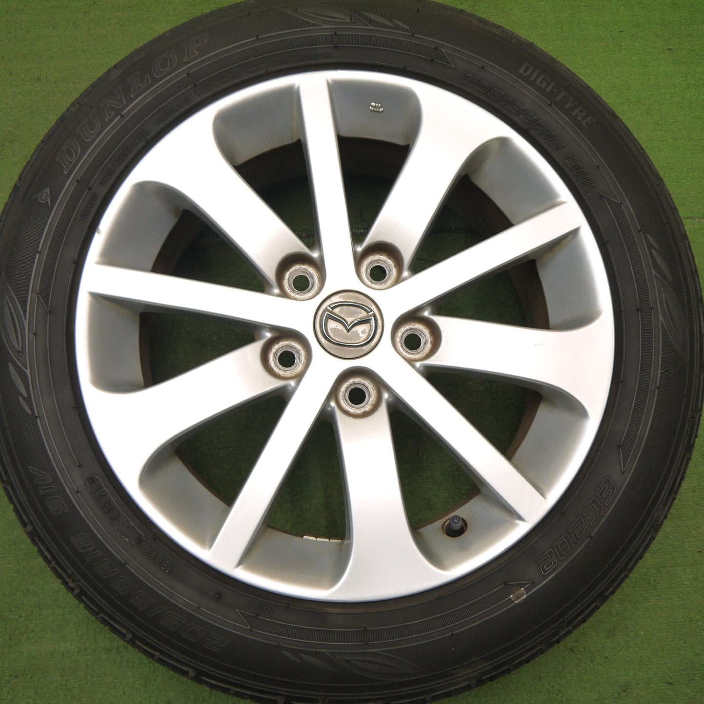 バリ溝！21年！8.5分★マツダ プレマシー 純正 205/55R16 ダンロップ エナセーブ EC204 EC202 16インチ PCD114.3/5H★5060306Hノ
