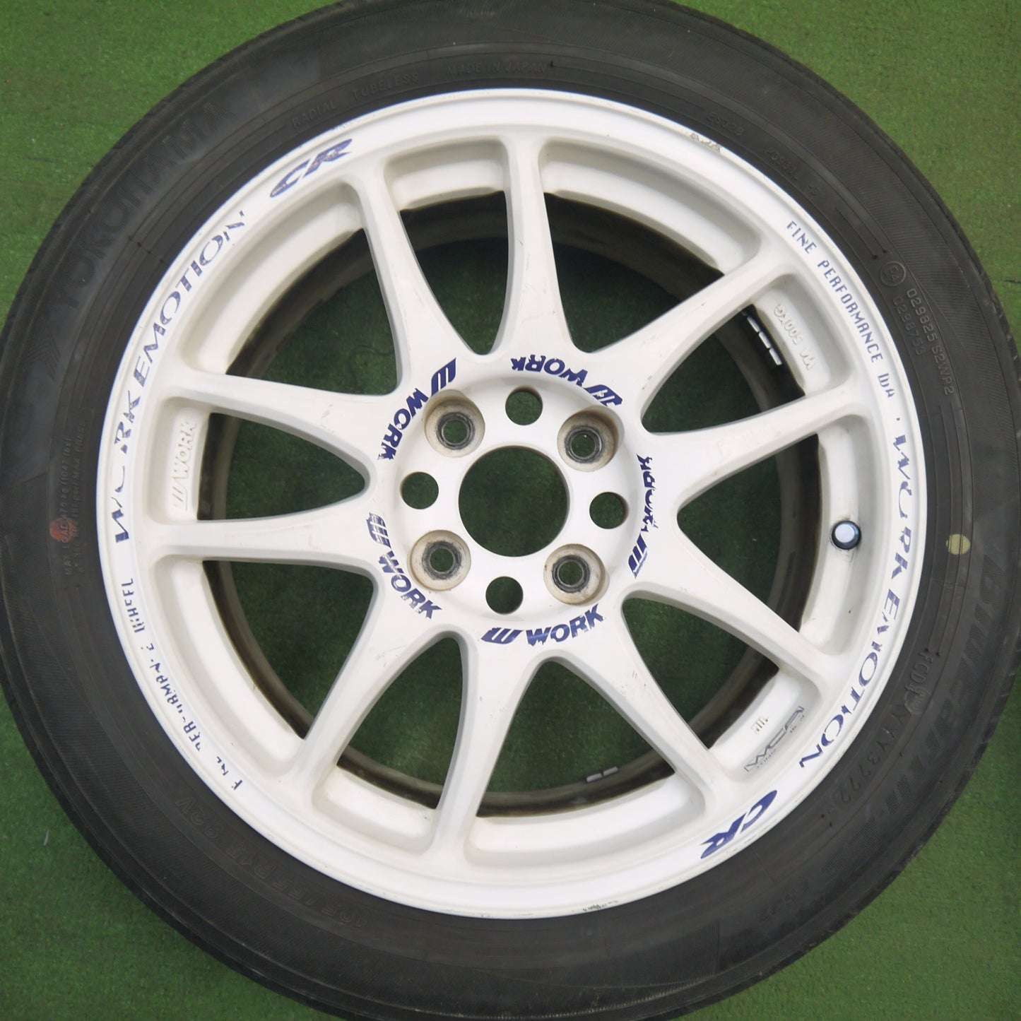 4本価格！22年★WORK EMOTION CR Kai 改 185/55R15 ヨコハマ BluEarth-ES ES32 15インチ ワーク エモーション PCD100/4H★6021611Hノ
