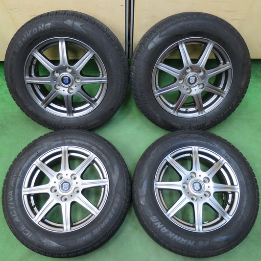 バリ溝！21年！8.5分★スタッドレス 195/65R15 ナンカン アイスアクティバ AW-1 社外 アルミ 15インチ PCD114.3/5H★5011611イス