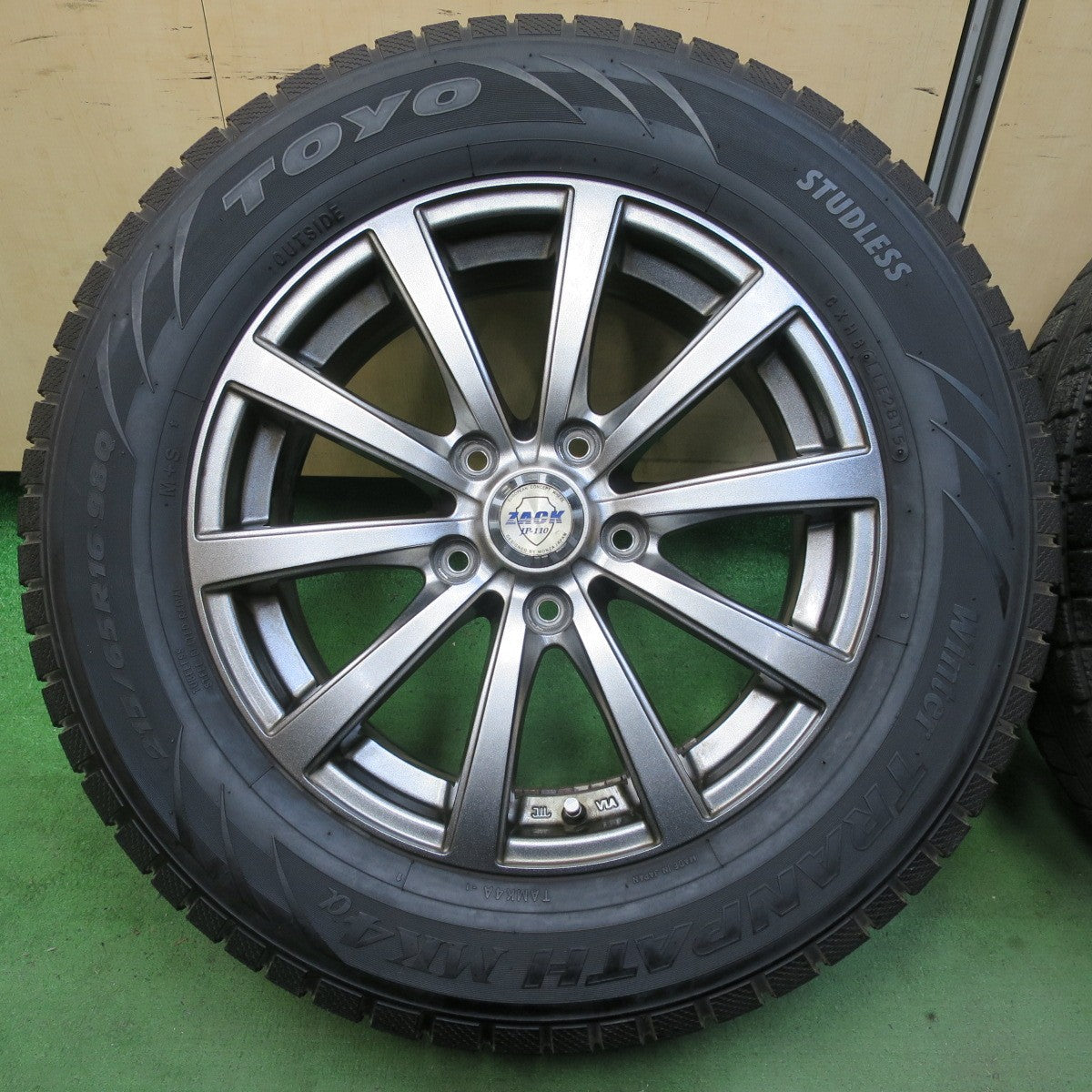 キレイ★スタッドレス 215/65R16 トーヨー ウインター トランパス MK4α ZACK JP-110 MONZA ザック 16インチ PCD114.3/5H★5071002TTス