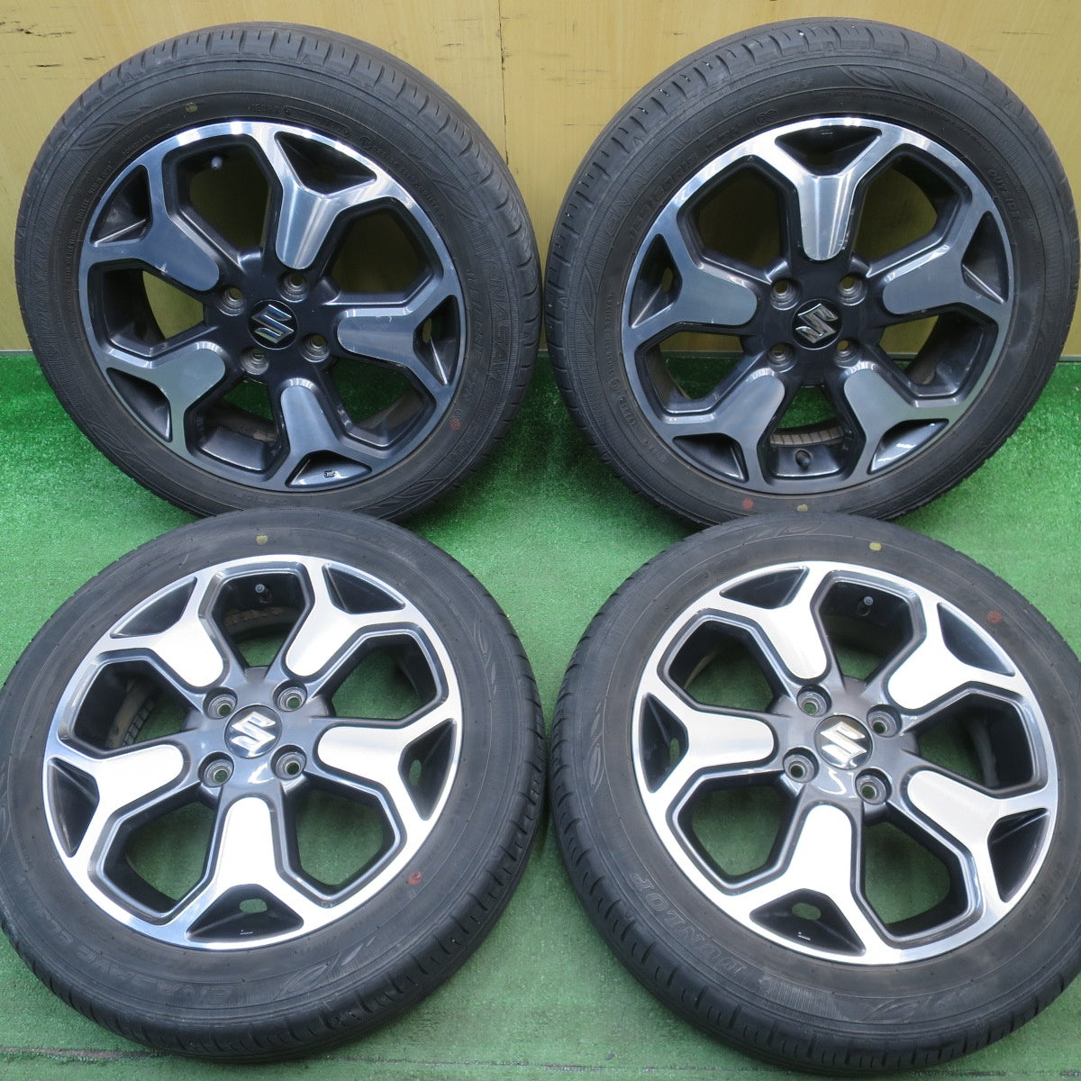 4本価格！23年★スズキ ハスラー 純正 165/60R15 ダンロップ エナセーブ EC300+ 15インチ PCD100/4H★6040904NJノ