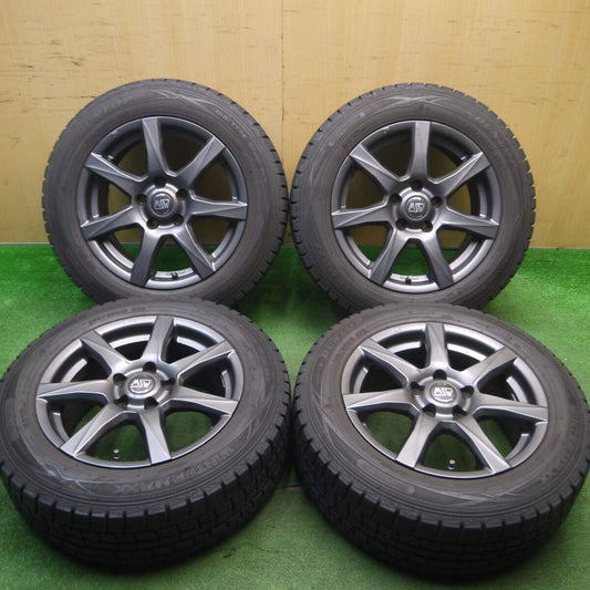バリ溝！キレイ！8.5分★BMW 等 MSW 77 O・Z 205/60R16 スタッドレス ダンロップ ウインターマックス WM01 16インチ OZ PCD112/5H★5022809Hス