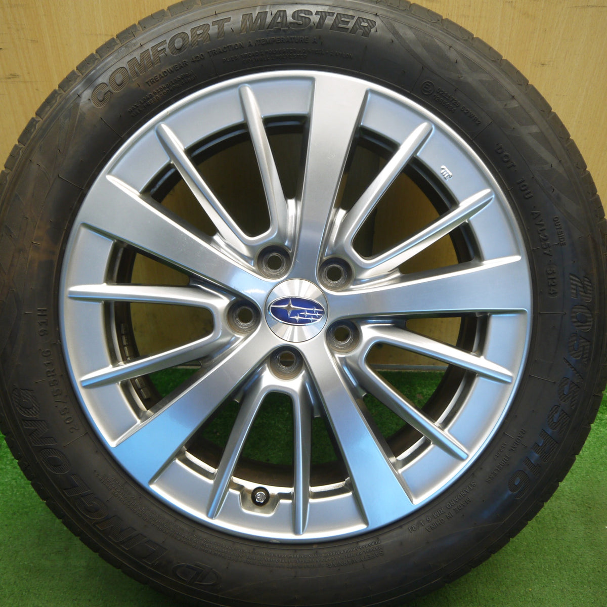 キレイ！24年！1本◎スバル GT2 GT3 インプレッサ スポーツ 純正 205/55R16 リンロン COMFORT MASTER 16インチ PCD100/5H◎6090708Hノ