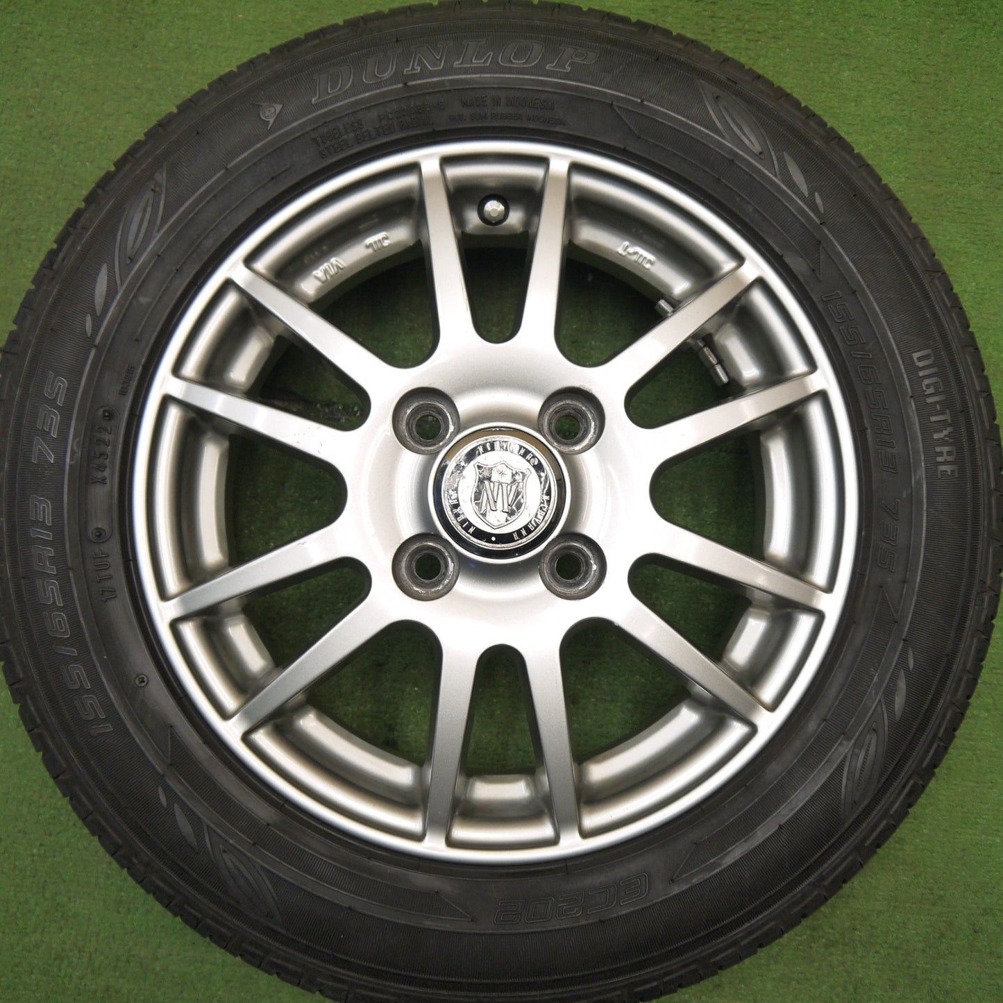 バリ溝！22年！8.5分★155/65R13 ダンロップ EC202 NIRVANA NV ニルバーナ ニルヴァーナ 13インチ PCD100/4H★5051301Hノ
