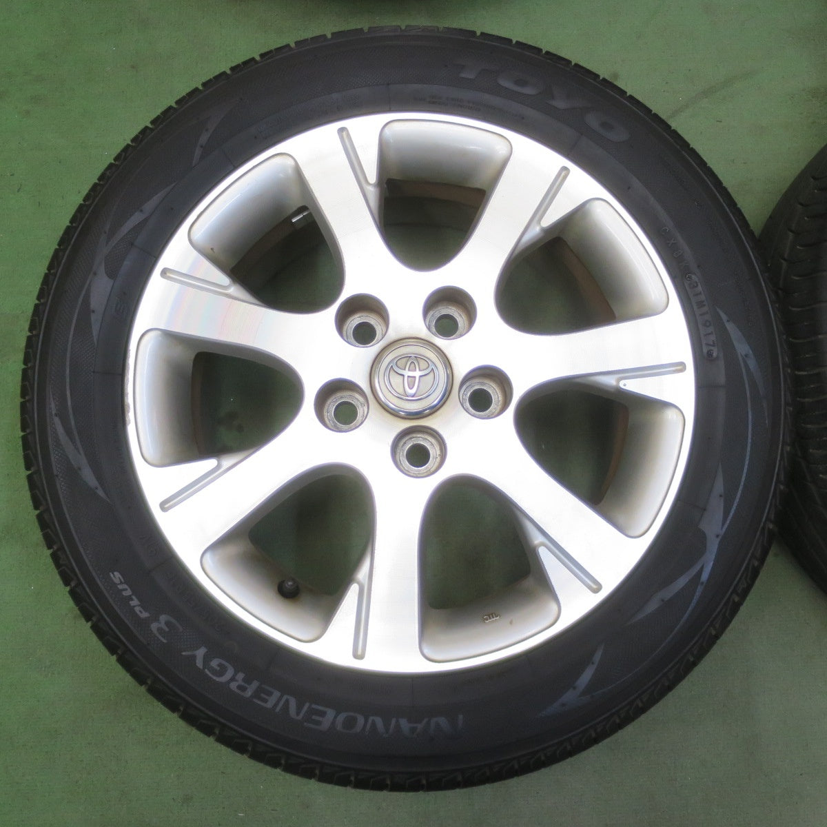 バリ溝！9.5分★トヨタ マーク2 ブリット 純正 205/55R16 トーヨー ナノエナジー3 プラス 16インチ PCD114.3/5H★6051003イノ
