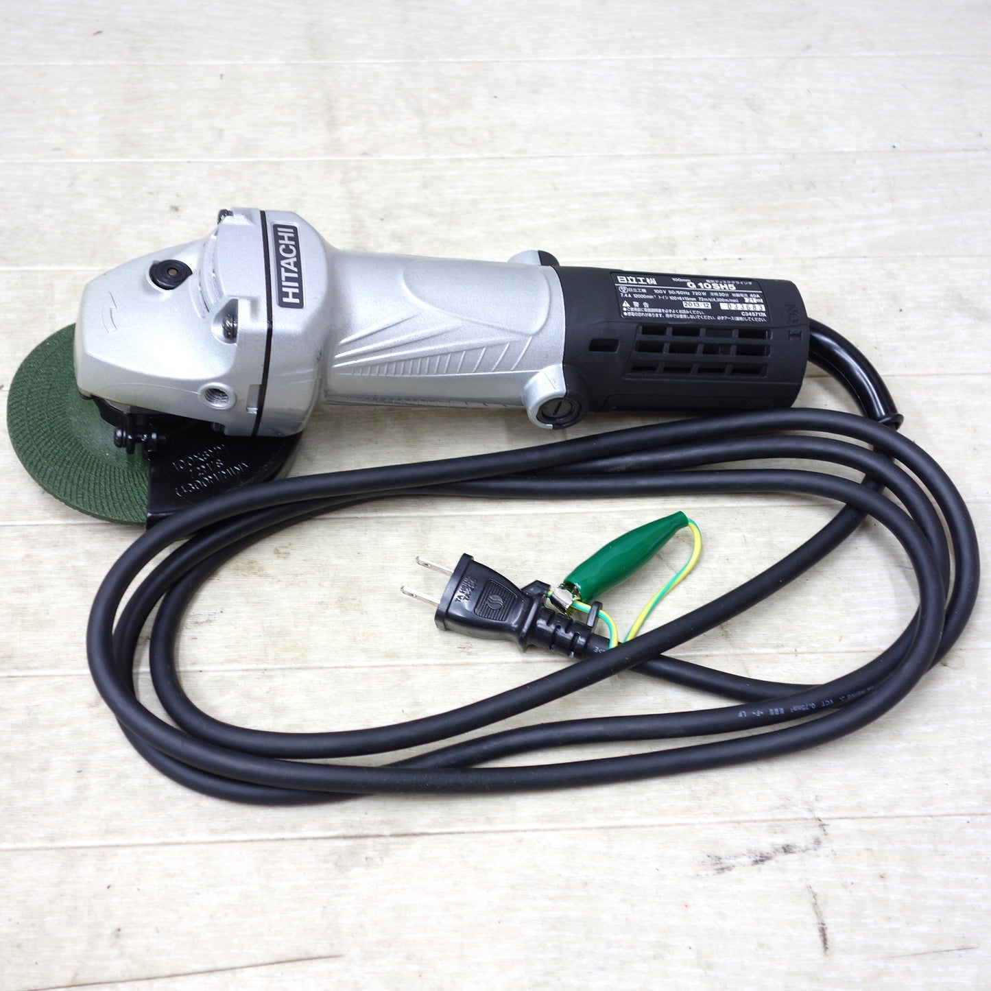 [送料無料] 美品◆HITACHI 日立工機 100mm 電気ディスクグラインダ G10SH5 研磨機 電動工具 100V 50/60Hz◆
