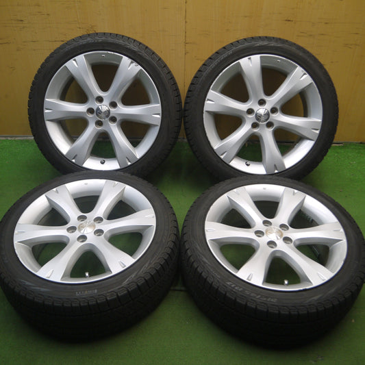 *送料無料* バリ溝！22年！9.5分★スバル BP5 レガシィ 純正 215/45R17 スタッドレス ピレリ アイスゼロ アシンメトリコ PCD100/5H★4043008Hス