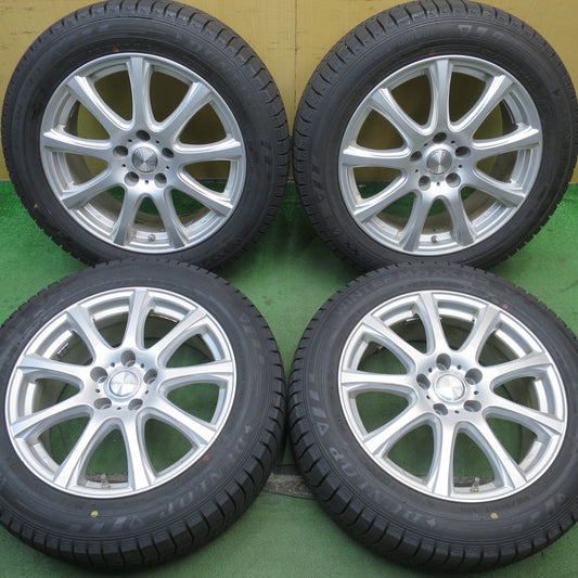 バリ溝！21年！キレイ！9.5分★スタッドレス 215/55R17 ダンロップ ウインターマックス 03 DUFACT デュファクト 17インチ PCD114.3/5H★5092405NJス