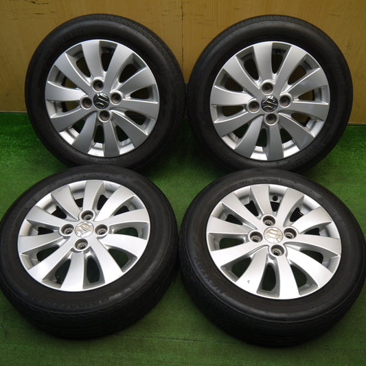 キレイ★スズキ MK32S スペーシア カスタム 純正 155/65R14 ブリヂストン ネクストリー エコピア 14インチ PCD100/4H★6022502Hノ