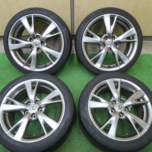 4本価格★レクサス IS バージョンS 純正 225/40R18 255/40R18 ダンロップ LE MANS LM704 18インチ PCD114.3/5H★5060602TTノ