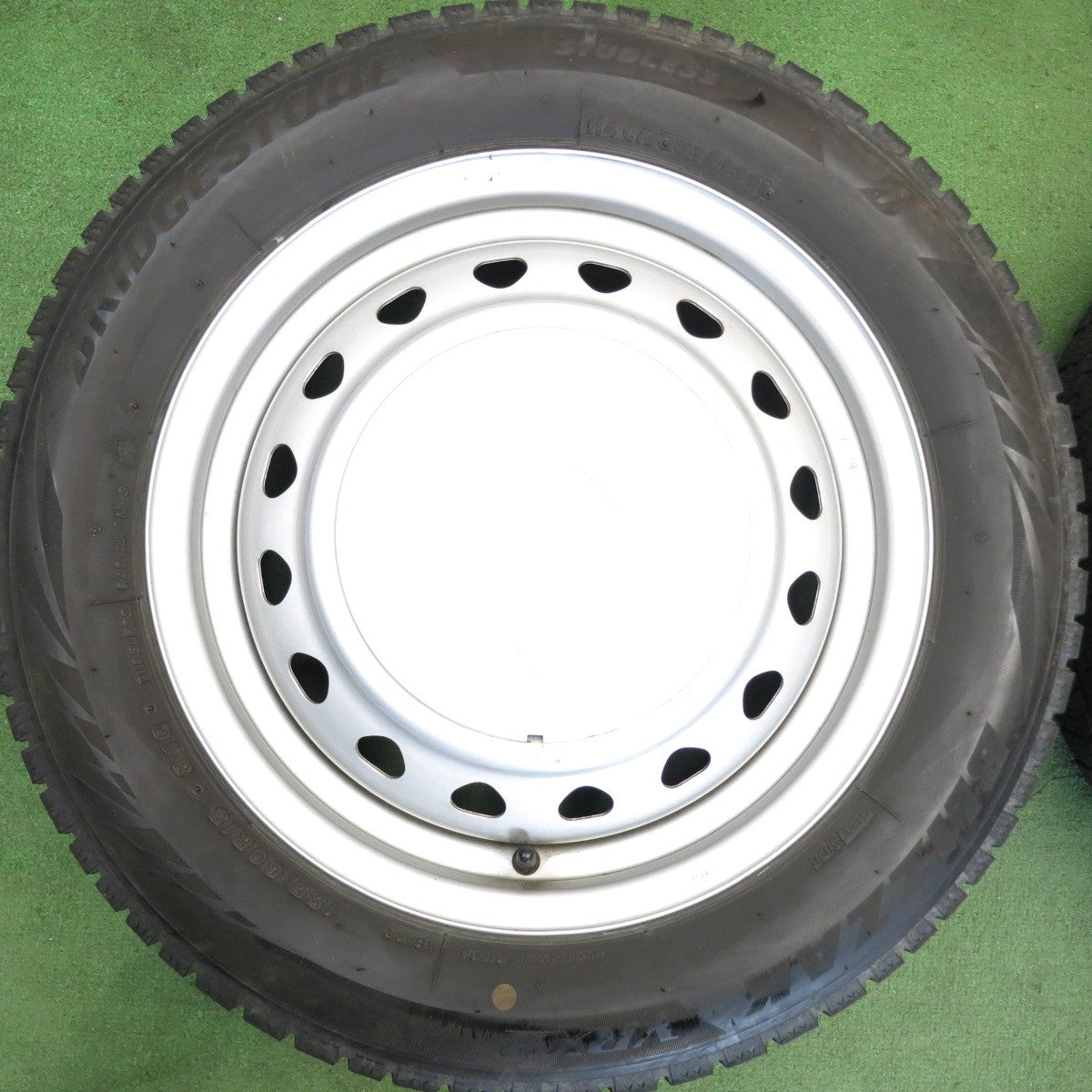 キレイ★スタッドレス 185/60R15 ブリヂストン ブリザック VRX2 JECT スチール ホイール 15インチ PCD100 114.3/4H マルチ★6060408HAス