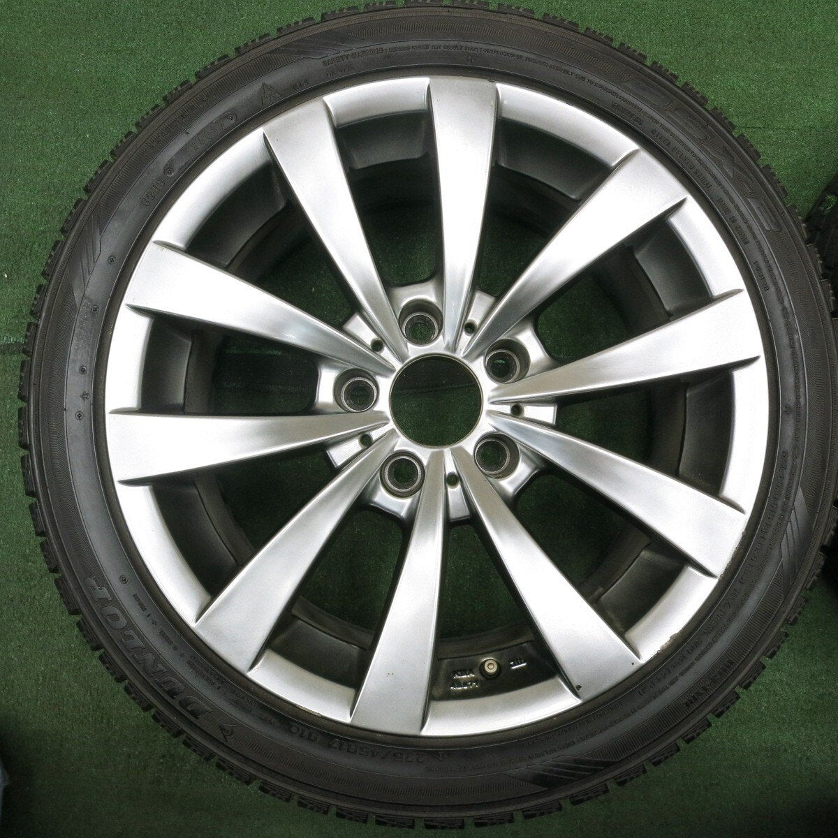 バリ溝！8.5分★BMW 等 MOTEC 阿部商会 225/45R17 スタッドレス ダンロップ DSX-2 モーテック 17インチ PCD120/5H★4040311NJス