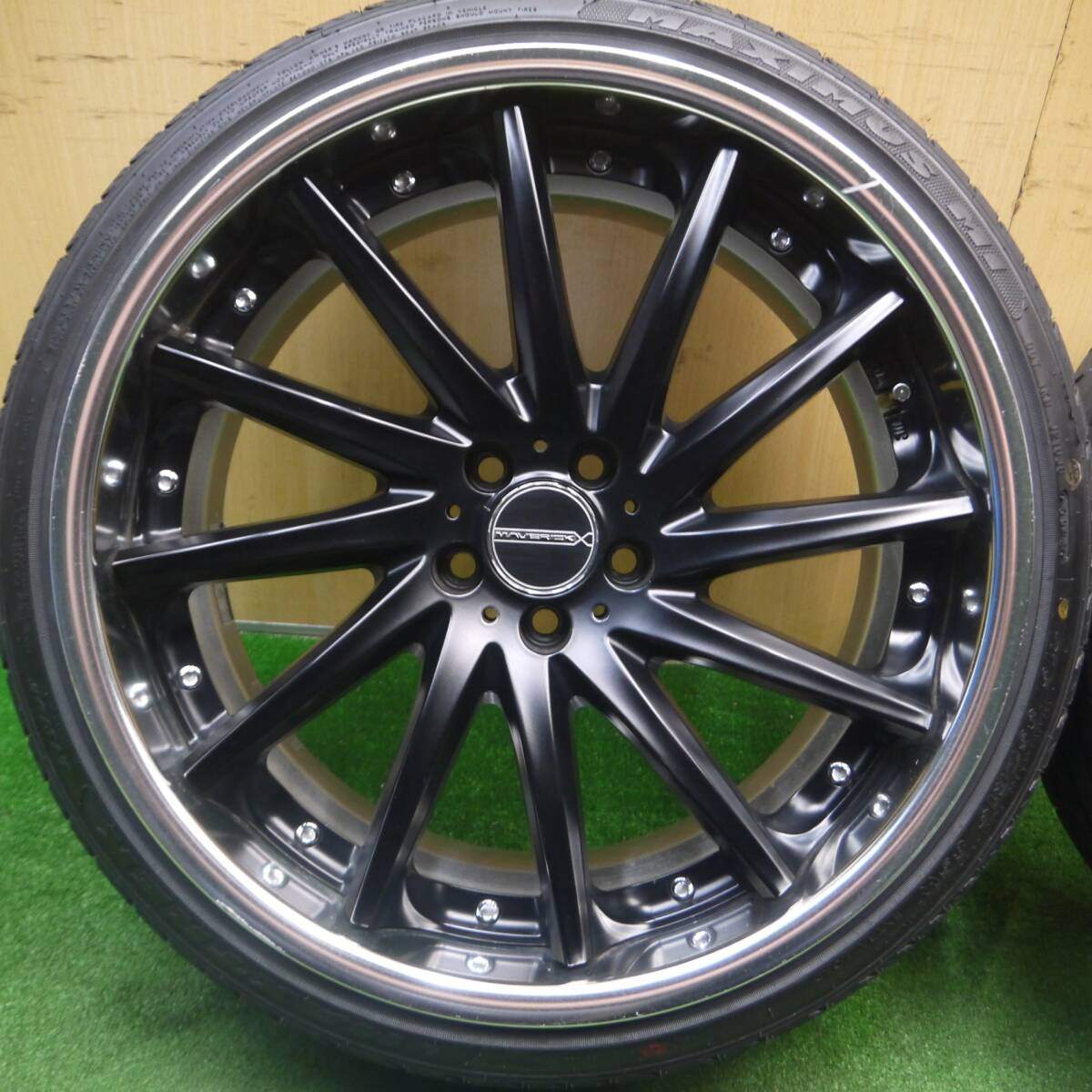 超バリ溝 24年 ほぼ10分★86 BRZ等 MAVERICK MV-1212F 215/35R19 マックストレック M1 マーベリック PCD100/5H★2021207Hノ
