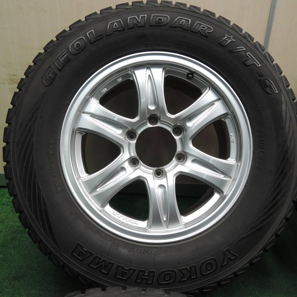 キレイ★スタッドレス KEELER キーラー 265/65R17 ヨコハマ ジオランダー i/T-S 17インチ PCD139.7/6H★3121302TNス