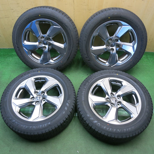 バリ溝！キレイ！9.5分◎トヨタ 50系 RAV4 Gグレード 純正 225/60R18 スタッドレス ダンロップ ウインターマックス 03 18インチ PCD114.3/5H◎6101503HAス