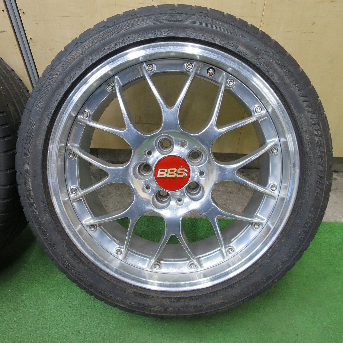 2本価格★BBS RS910A 245/40R18 ブリヂストン ポテンザ S001 18インチ PCD112/5H★6022101ナノ