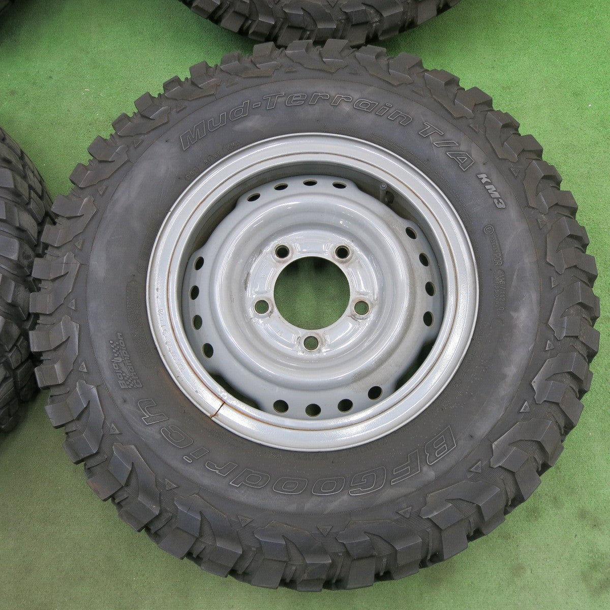 バリ溝！9.5分★トヨタ ランクル 70 純正 スチール 復刻版 7.50R16L 116/112Q BFグッドリッチ Mud-Terrain T/A KM3 16インチ PCD150/5H★6012803ナノ