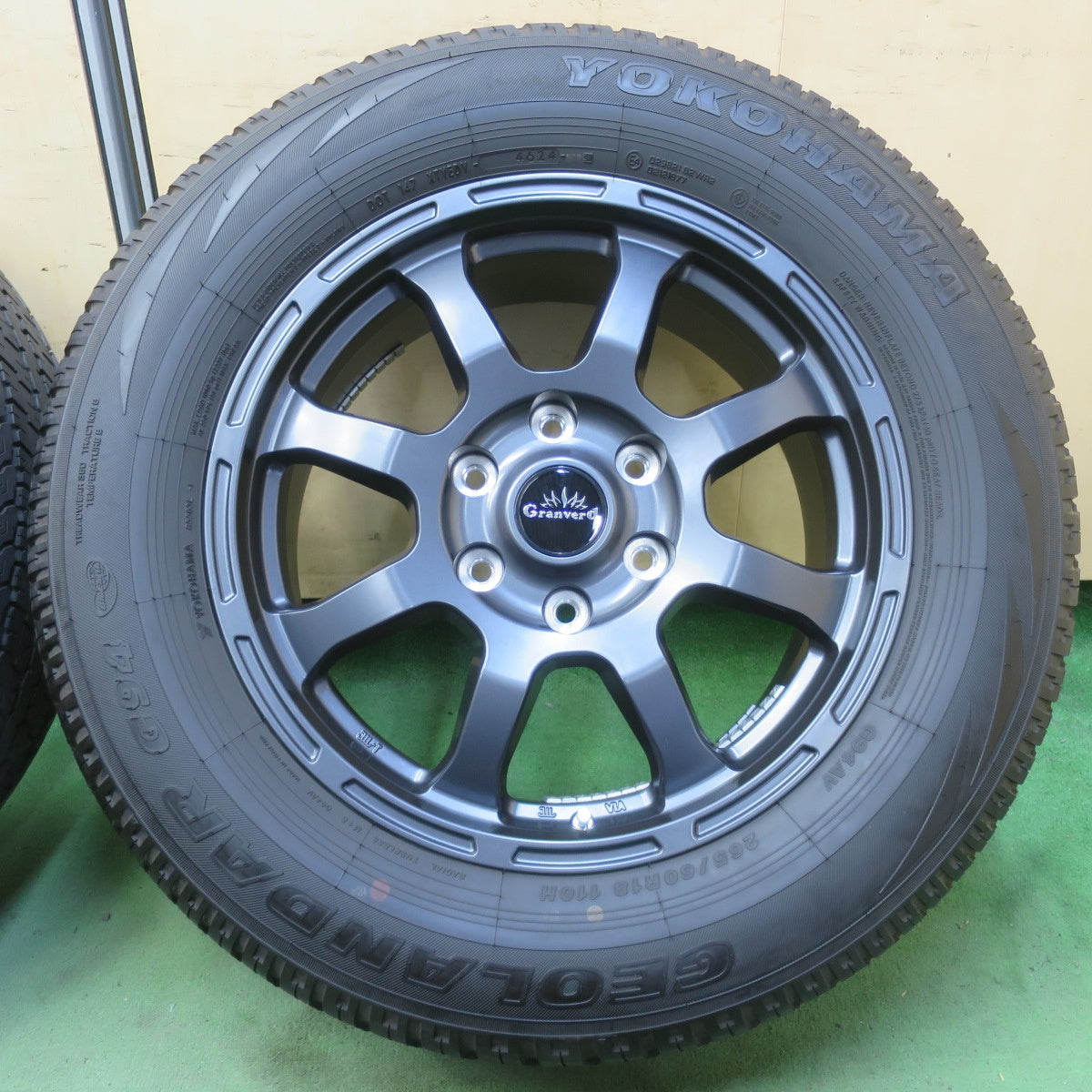 ほぼ未使用！24年！美品★Granverd Elan 265/60R18 ヨコハマ ジオランダー G94 G94AV グランヴァード エラン 18インチ PCD139.7/6H★6041808イノ