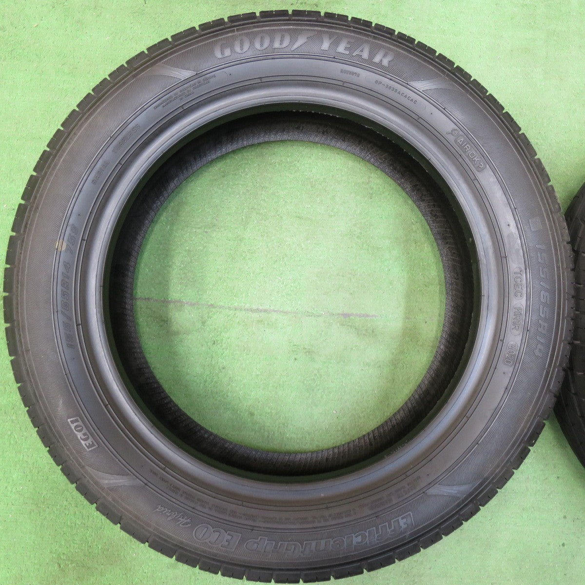 [送料無料] 未使用★155/65R14 グッドイヤー EfficientGrip ECO hybrid タイヤ 14インチ N-BOX スペーシア タント ムーヴ 等★5022803イノタ