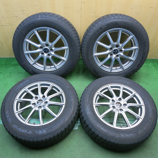 バリ溝！キレイ！9分◎スタッドレス 225/65R17 トーヨー ウインター トランパス TX Euro-S Stream MiD ユーロS 17インチ PCD114.3/5H◎6100401HAス