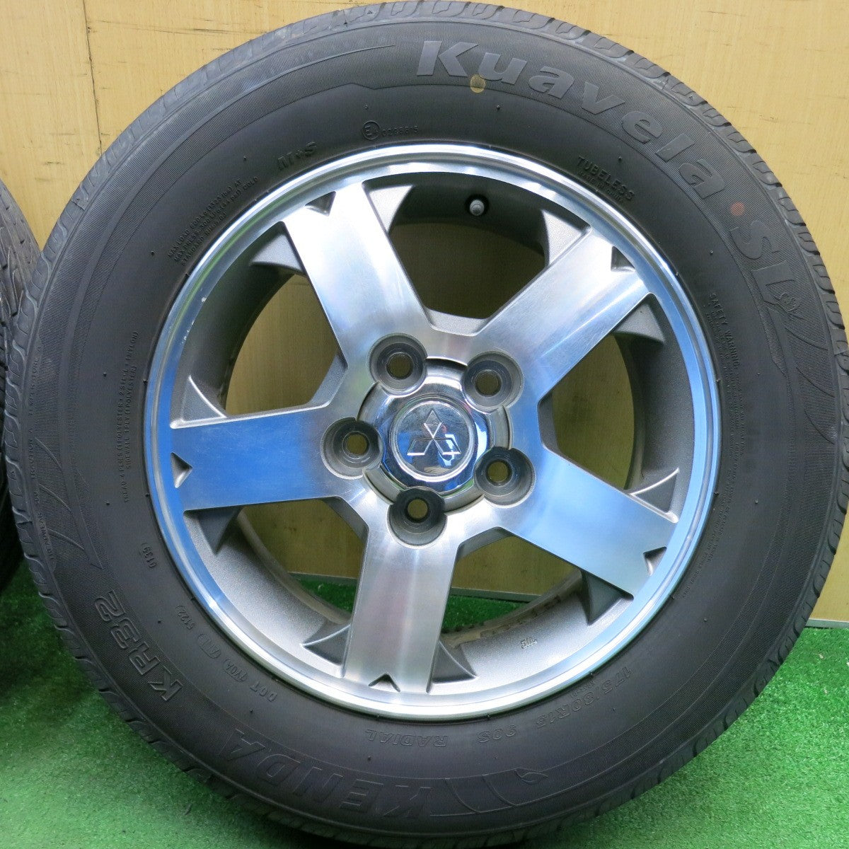 バリ溝！23年！9分★三菱 パジェロミニ 純正 175/80R15 ケンダ KR32 Kuavela SL 15インチ PCD114.3/5H★6041801HAノ