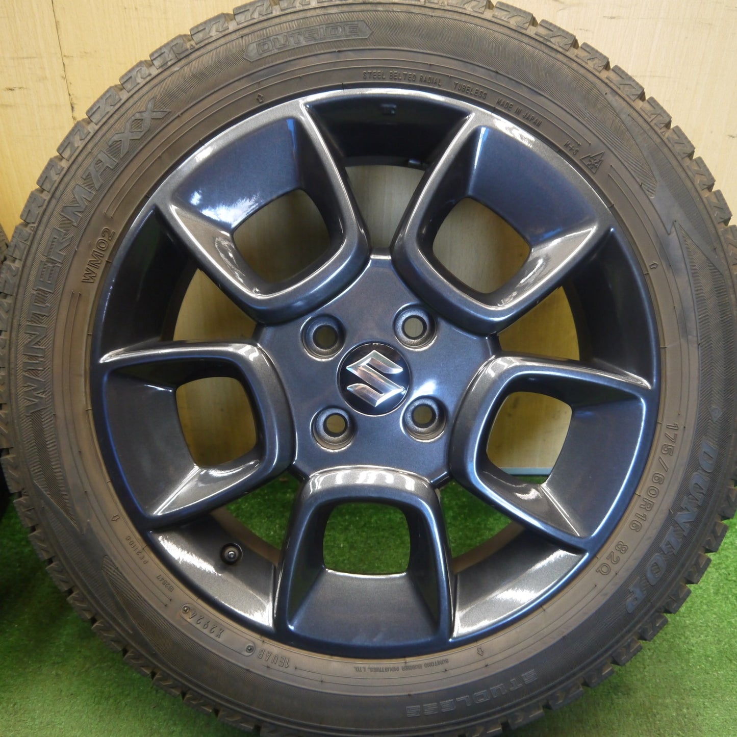 テスト出品◎テスト出品　プリウス 等 195/65R15 スタッドレス ブリヂストン ブリザック VRX3 JP-STYLE MONZA PCD100/5H◎55555555555